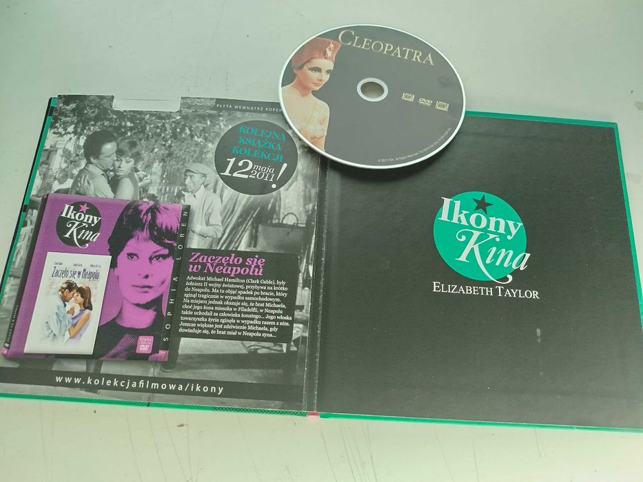 Ikony Kina Kleopatra DVD + książka Taylor Burton