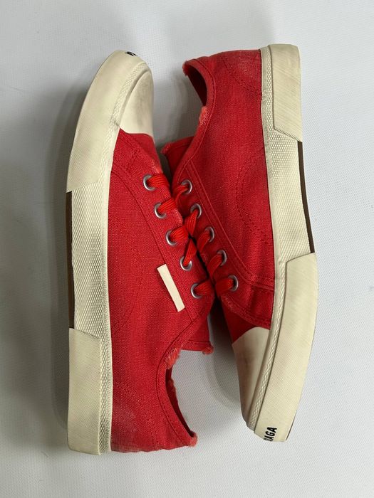 Balenciaga Paris red low shoes кеди кросівки кроссовки червоні 43 42 41
