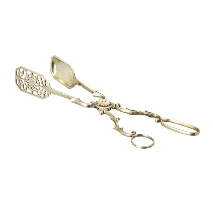 Conjunto para condimentos em vidro e prata