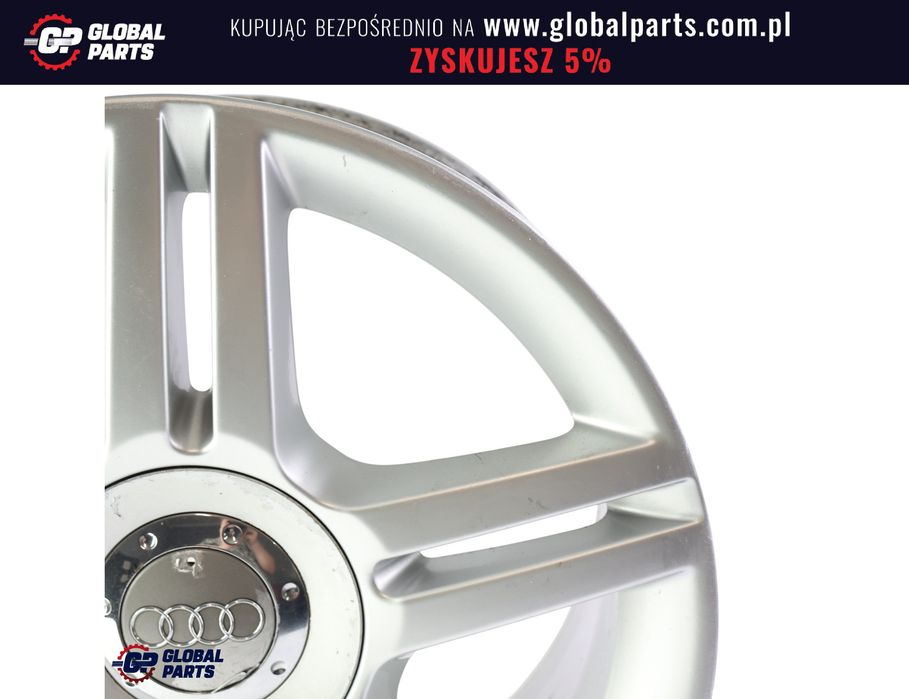 Audi A4 B7 Felga Aluminiowa Srebrna 17" ET:45 7,5J 8E