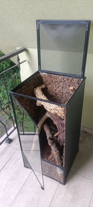Terrarium Paludarium szklane 45x45x90 IGRepti z wyposażeniem