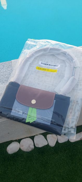Longchamp Preta Tamanho Médio