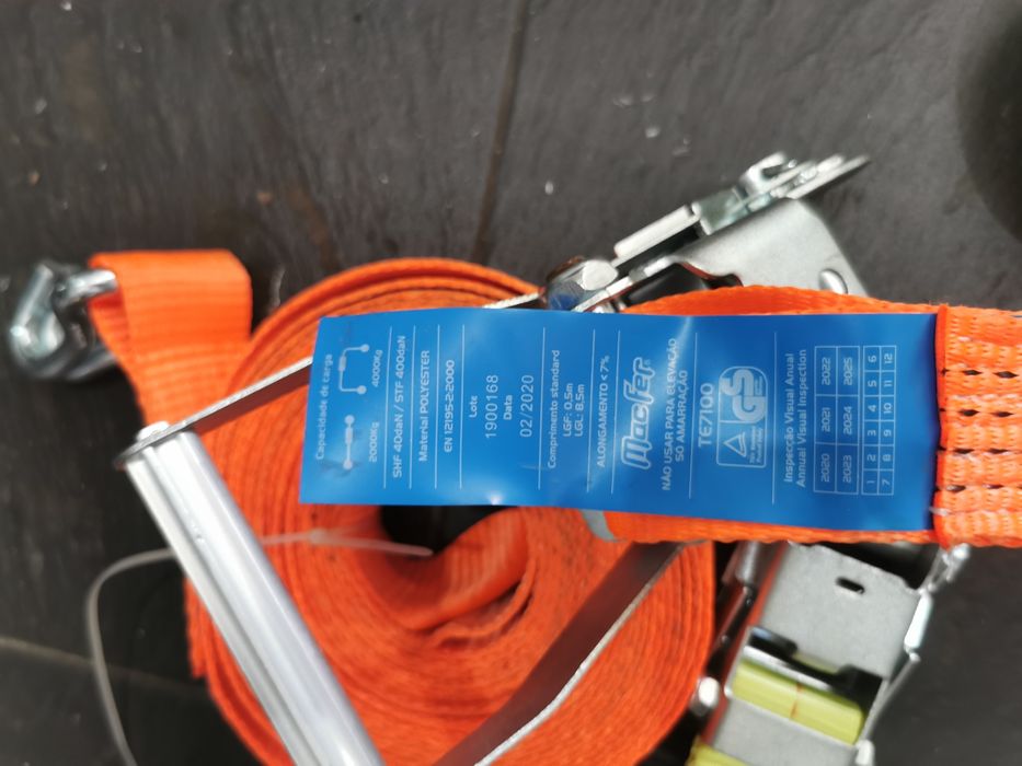 Cintas de amarração de carga