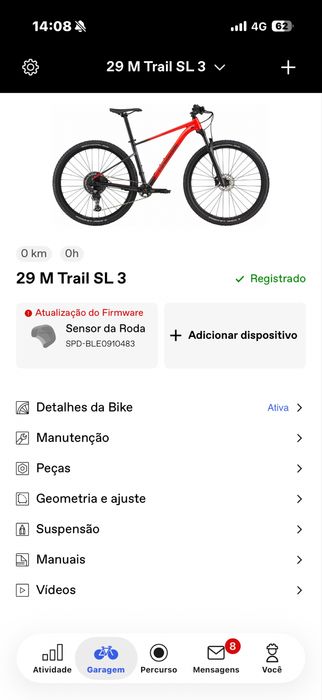 Bicicleta Cannondale Trail SL3 29" XL – NOVA, nunca usada! (Rally Red)