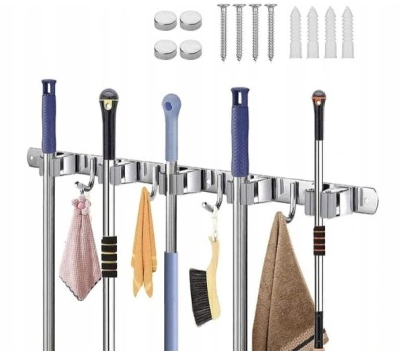 Wieszak uchwyt organizer na miotły itp
