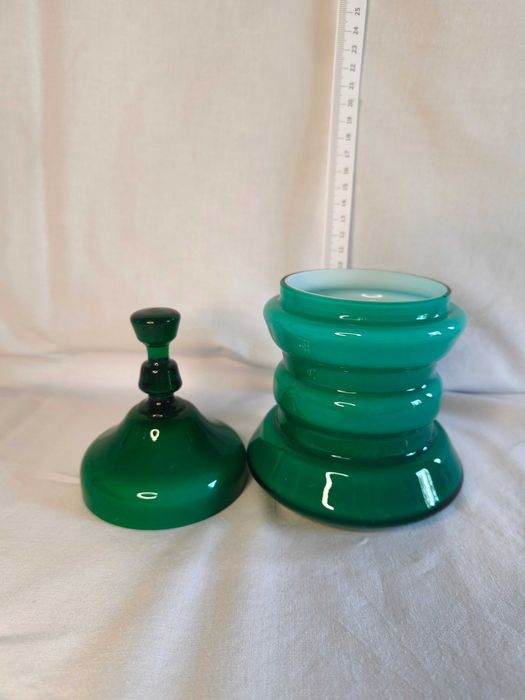 Bomboneira vidro cor verde