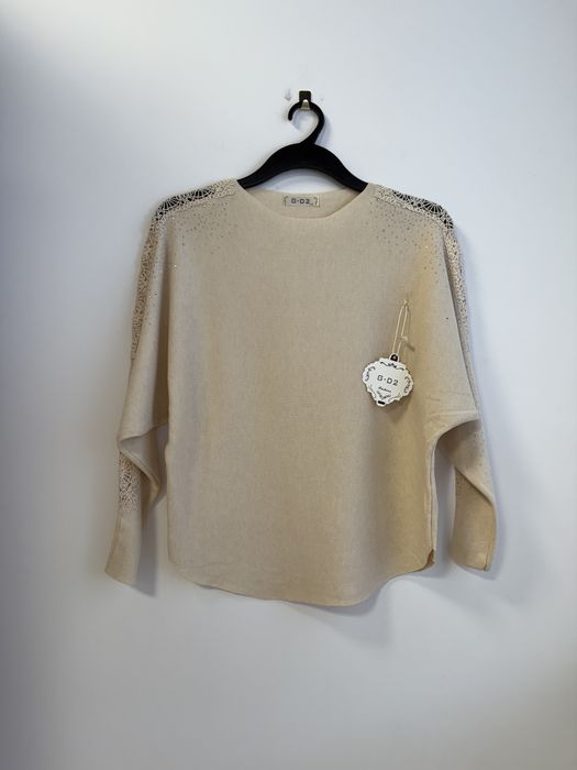 Sweter damski nietoperz bawełna