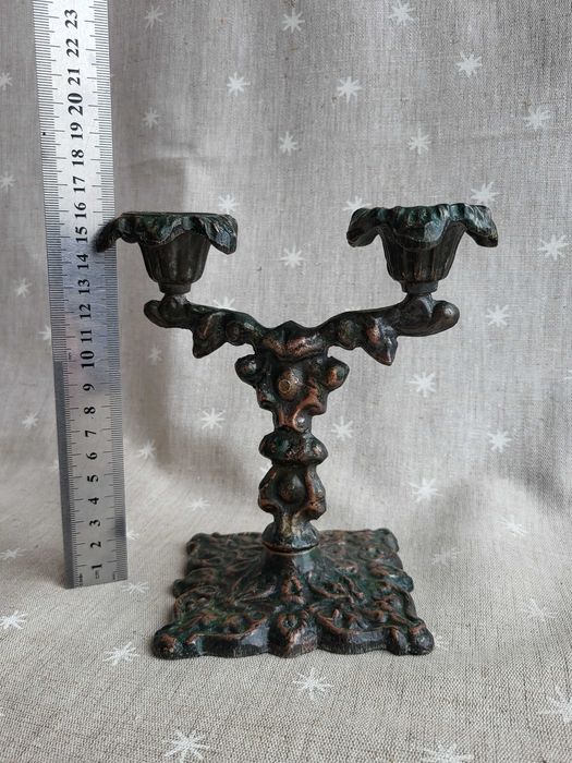 Подсвечник силумин №1. №2. Хорошее состояние