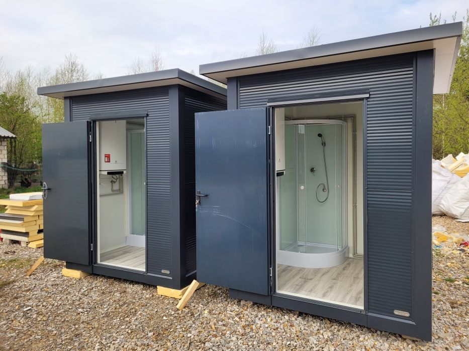 Kontener sanitarny prysznic wc lazienka pawilon