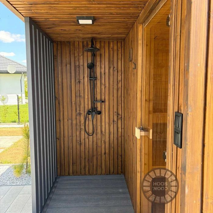 Sauna kwadro hoos wood