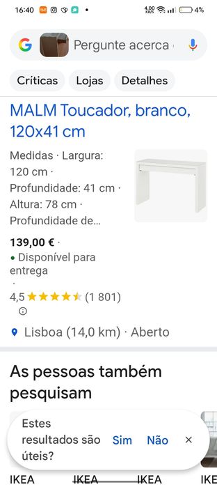 Toucador secretária mesa