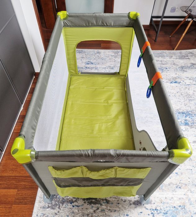 Łóżeczko turystyczne Baby Design 120x60 dwa poziomy stan bdb