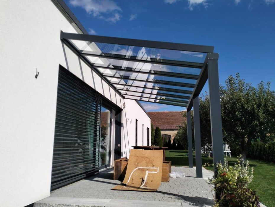 NEXHED Zadaszenie tarasu zadaszenie szklane dach tarasowy szklany dach