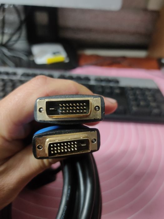 Кабель мультимедійний DVI-D(Dual Link) 3 м та DisplayPort - DVI  1 м