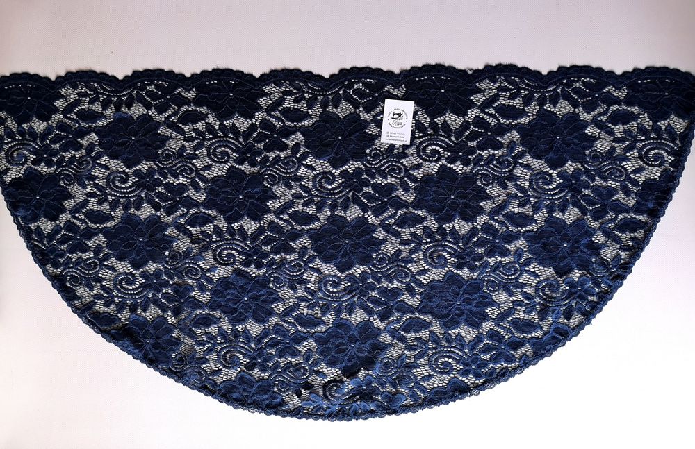 Mantylka granatowa, chusta 100x50