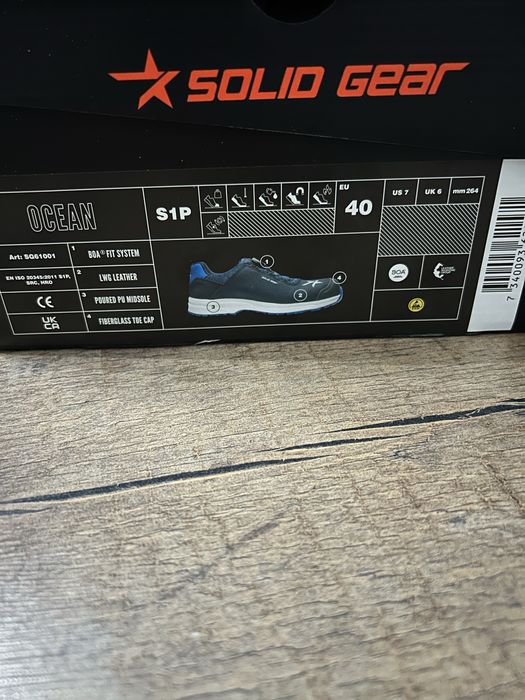 Półbuty robocze solid gear ocean s1p src hro esd rozmiar 40