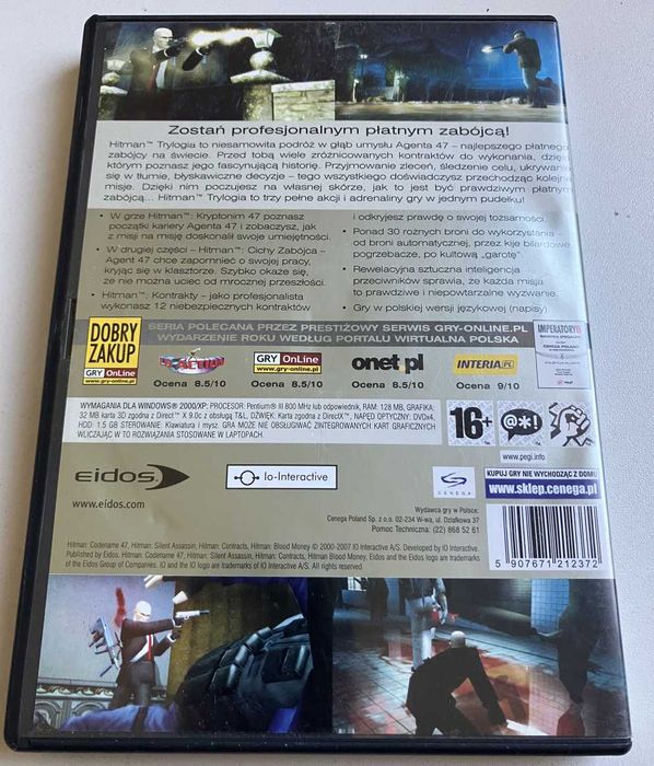 Hitman Trylogia Kolekcja klasyki PC DVD