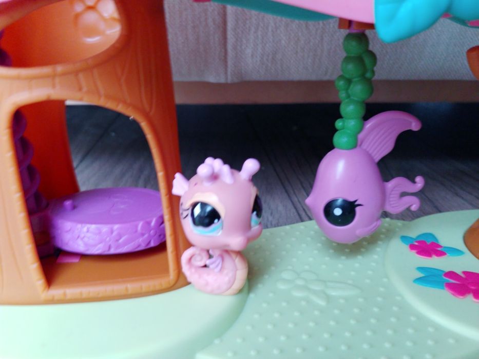 Littlest pet shop domek drzewo + 10 zwierzątek