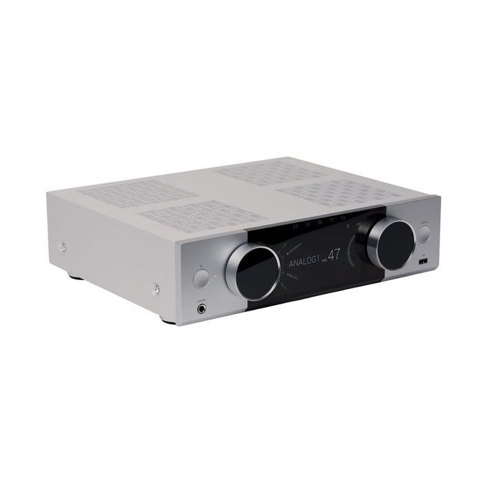 Onkyo Muse Y-50 Srebrny – Sieciowy Wzmacniacz Stereo klasy Premium (All-in-One)