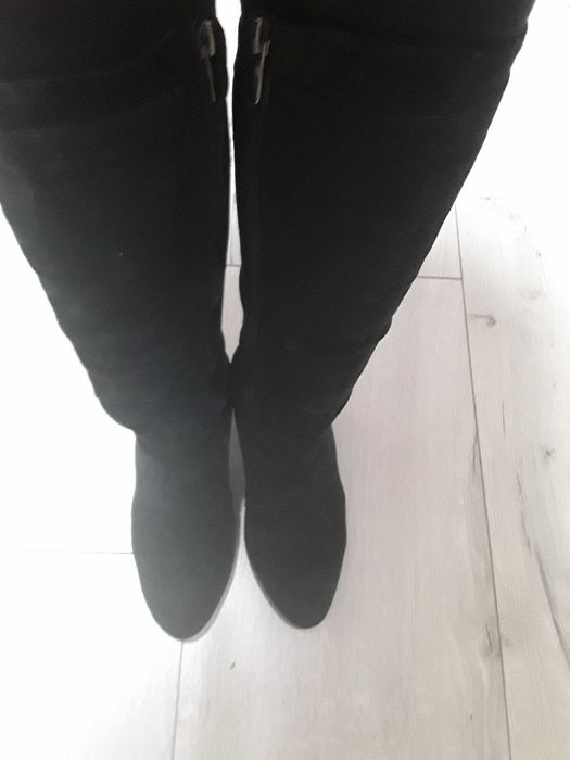 Жіночі замшеві зимні сапожки