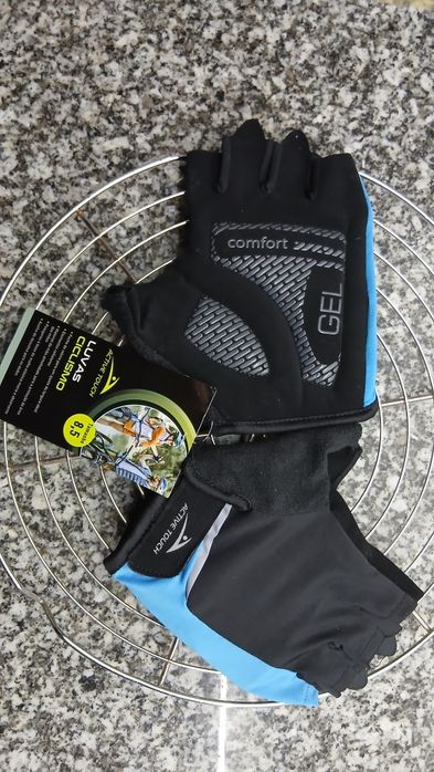 luvas de ciclismo em gel novas nunca usadas
