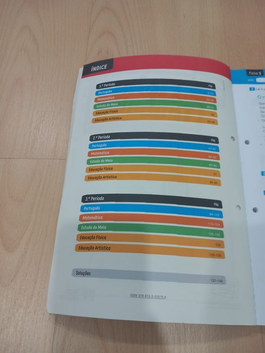 Livro de fichas de trabalho para o 3⁰ ano
