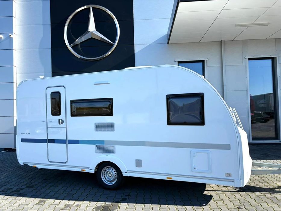 Adria Altea 472 PK  Przestronna przyczepa dla 6 osób z klimatyzacją.