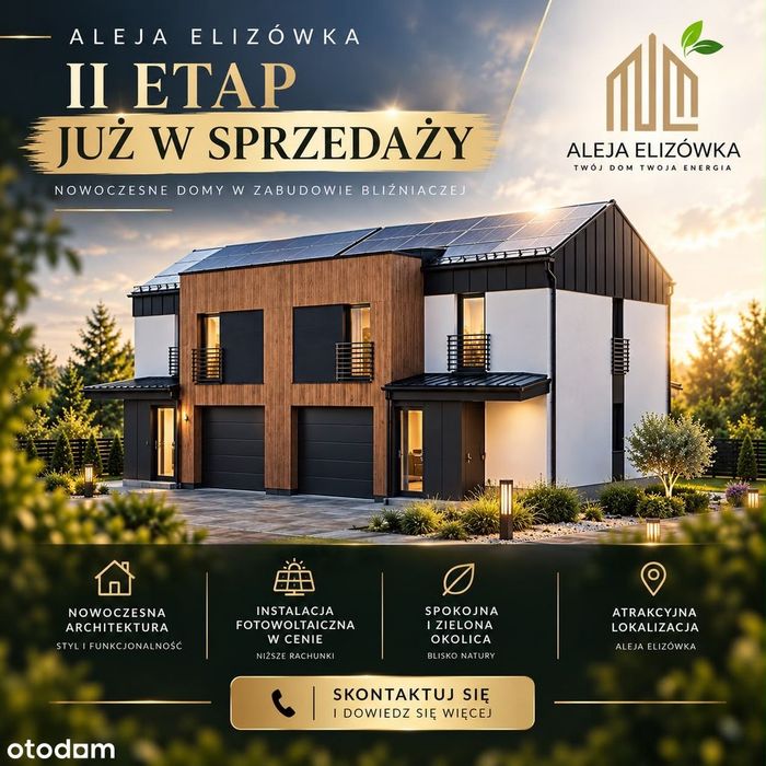 Aleja Elizówka Domy Na Granicy Miasta W Otoczeniu Natury Duże Działki