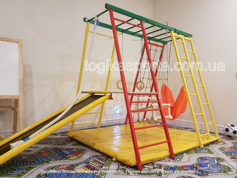 Детский спортивный комплекс для двора и дома, качели, горка, площадка