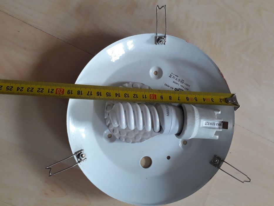 Скляна люстра-плафон