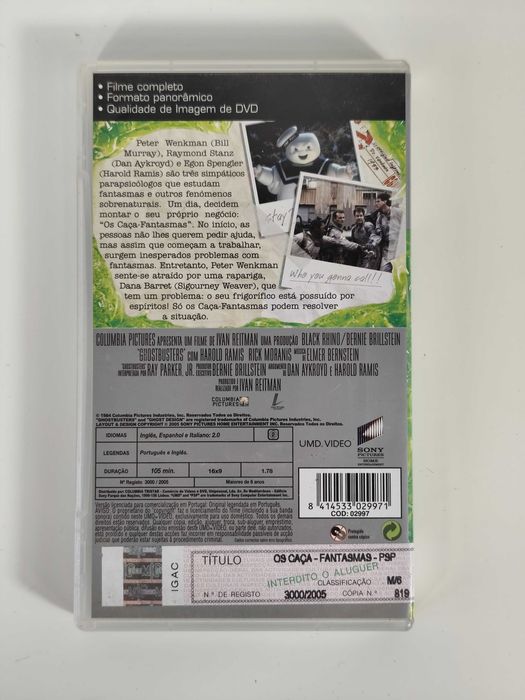 Os Caça Fantasmas Ghostbusters PSP UMD