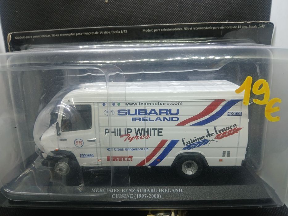 Carrinhas de assistência  de Ralies  escala 1/43