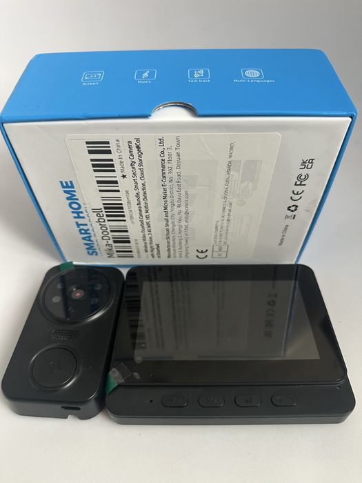 Nowy bezprzewodowy dzwonek wideodomofon ekran 4,3