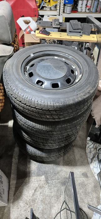 Koła letnie 15" Transporter T4. 5x112. BARUM Vanis 2. 195/70/15 Cetki