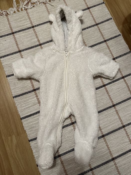 Некст next up to 1 month 1 міс 56 комбінезон чоловічок з вушками