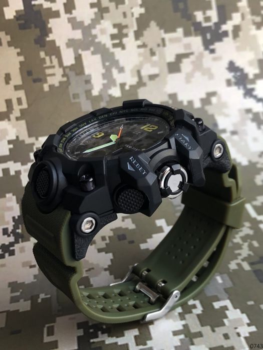 Чоловічий годинник Skmei Military | Гарантія 12 місяців! Спортивний годинник | Тактичний годинник | Для військових | Часы для военных
