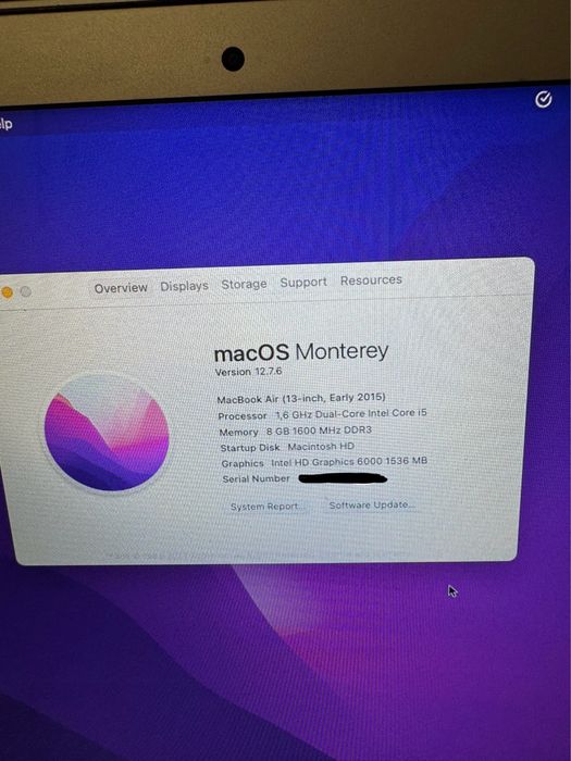 Apple Macbook Air 2015