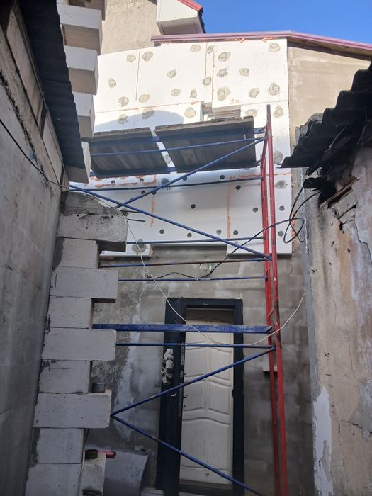 Утепление стен,фасадные работы,караед,структура,строительные работы