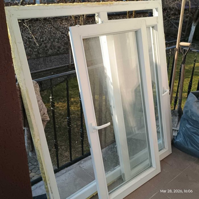 Podwojne okno PCV  146cm x 143 cm