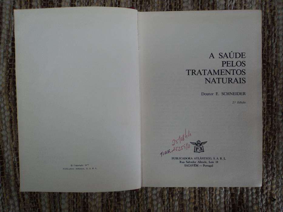 Livro A Saúde pelos tratamentos naturais