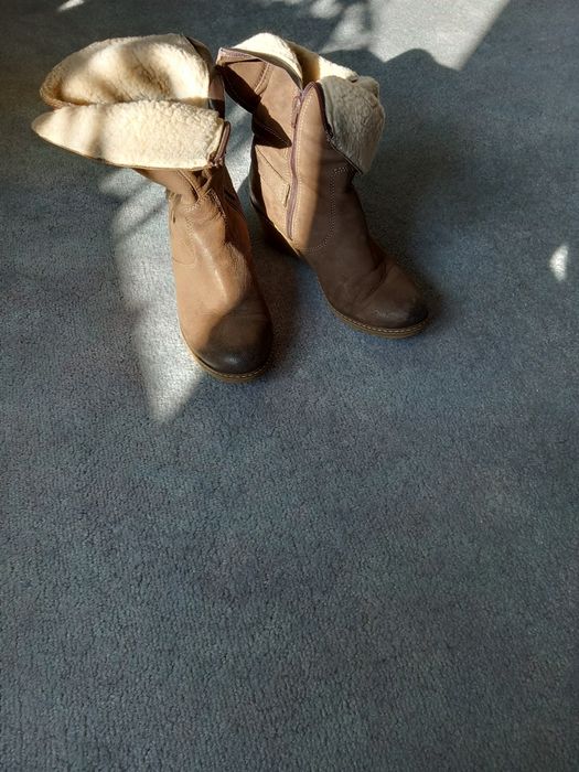 Skórzane kozaki Lasocki 37