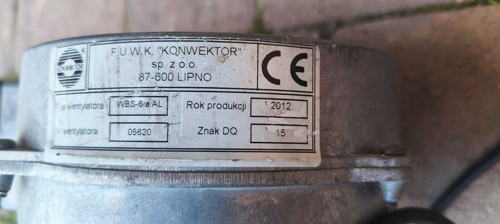 Dmuchawa do kotła na ekogroszek