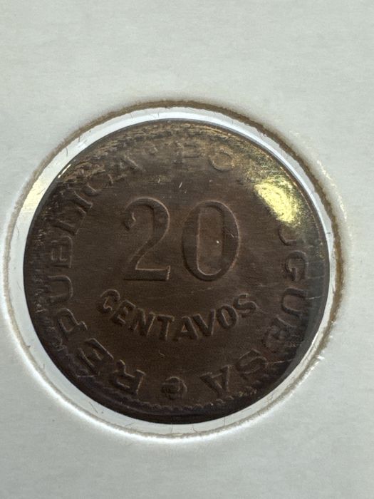 Moeda 20 cts 1973 Moçambique FDC