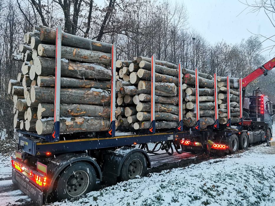 Drewno Opałowe Kominkowe Buk Grab Sezonowany Transport
