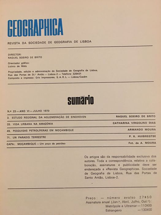 Geographica. Raquel Soeiro de Brito. África