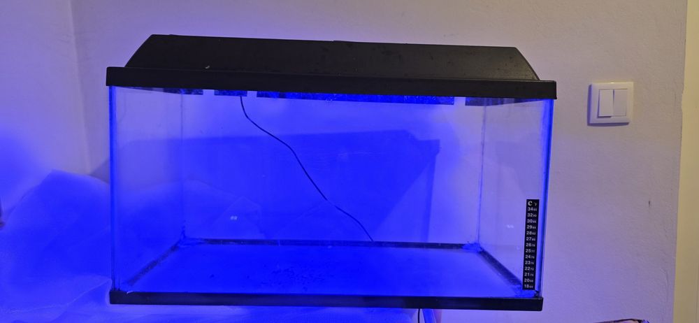 Aquário 60L com tampa e luz