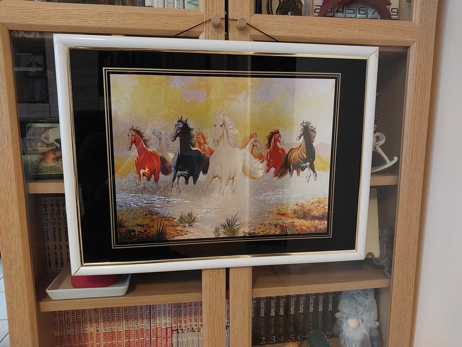 Obraz konie ramka
