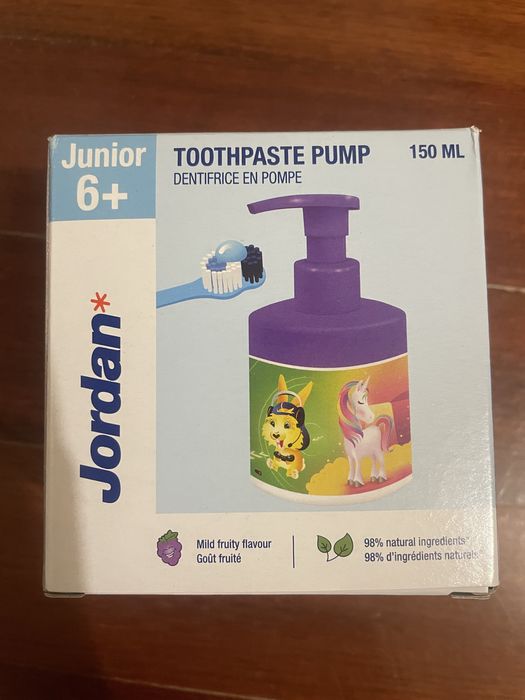 Pasta de dentes jordan pump criança