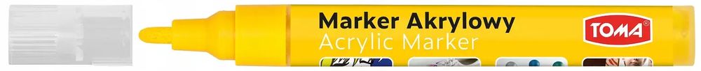 Marker akrylowy Toma TO-402 2,5 mm żółty. Toma. Nowy Produkt
