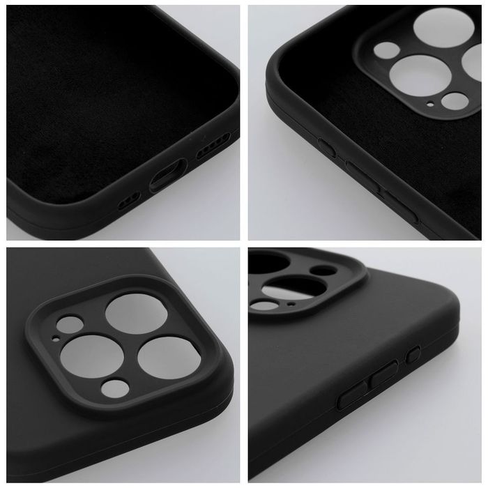 Etui na iPhone 18 Pro Max / 17 Pro Max Silicone 2mm (big hole) zgodne z MagSafe czarne
